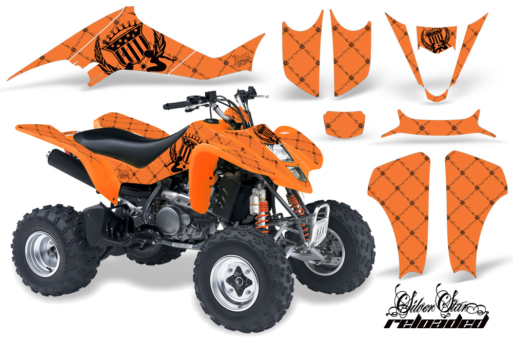 Suzuki LTZ 400 03-08 Graphics Reloaded BlackOrangeBG